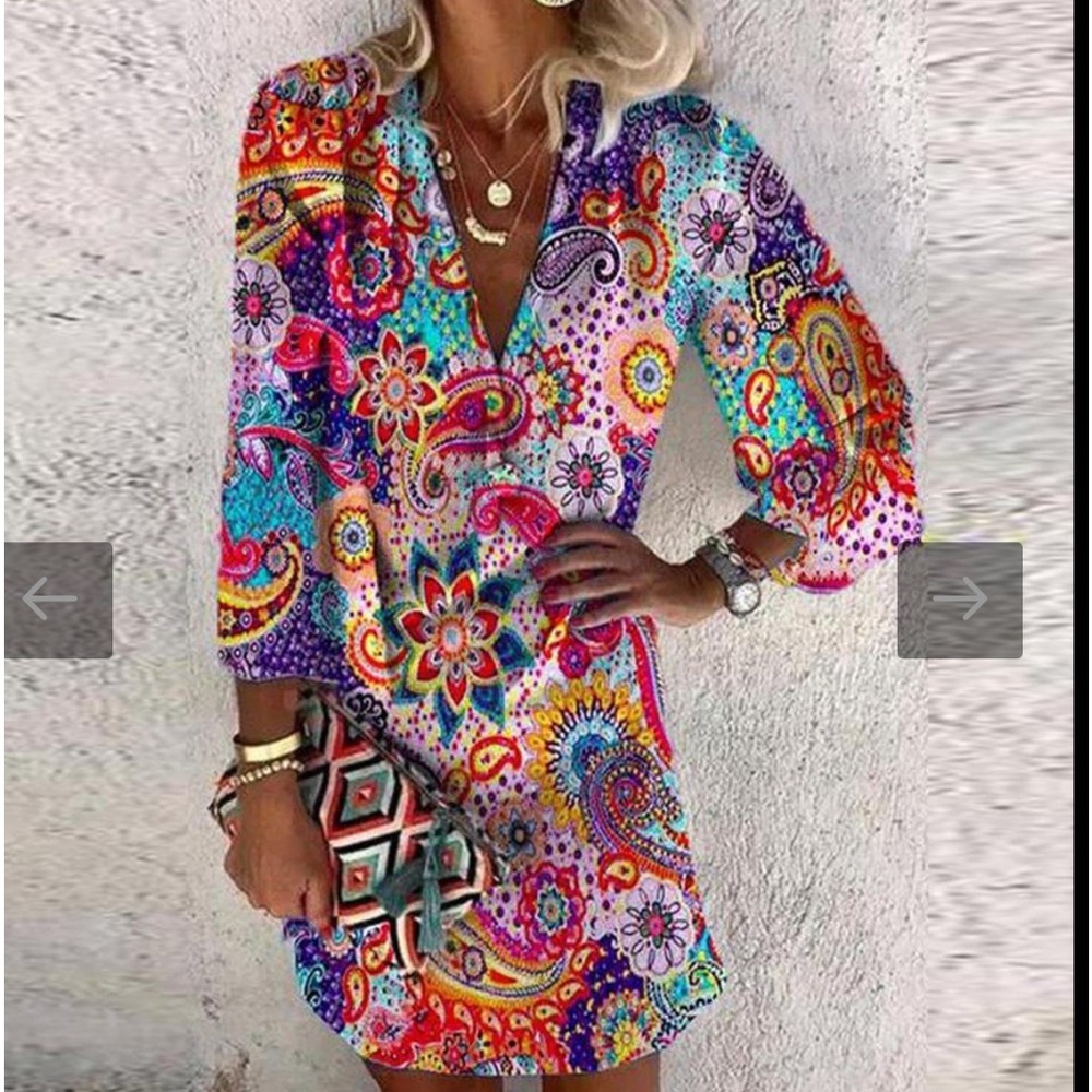 Beautiful shirt dress! Size small.